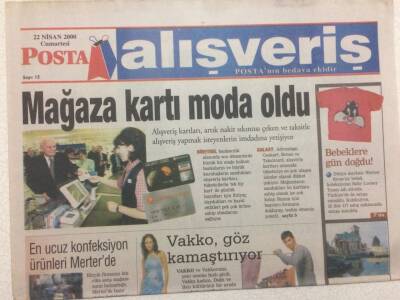 Posta Gazetesi Alışveriş Eki 22 Nisan 2000 - Beyaz Kazıklanmaktan Bıktım GZ47214 - 1