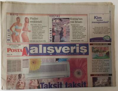 Posta Gazetesi Alışveriş Eki 29 Temmuz 2000 - Osman Mutfağı Konakta Tadılır GZ28289 - 1