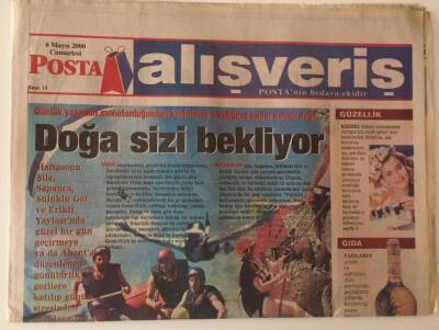 Posta Gazetesi Alışveriş Eki 6 Mayıs 2000 - Doğa Sizi Bekliyor GZ31241 - 1