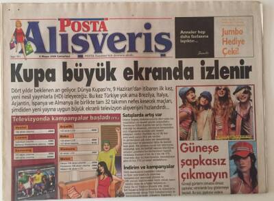 Posta Gazetesi Alışveriş Eki 6 Mayıs 2006 - Kupa Büyük Ekranda İzlenir GZ31251 - 1