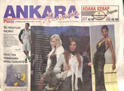 Posta Gazetesi Ankara Alışveriş Eki 25 Ağustos 2007 - Wrangler Hotel Chelsea İle 1920lere Dönüyor GZ113474 - 1