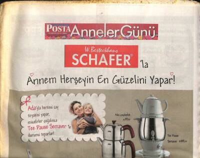 Posta Gazetesi Anneler Günü Eki 10 Mayıs 2013 - Teknolojik Olmak Annelerin de Hakkı GZ100621 - 2