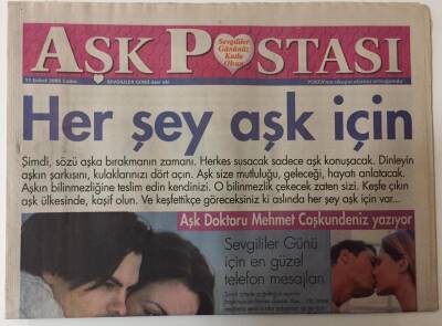 Posta Gazetesi Aşk Postası Eki - 11 Şubat 2005 - Sevgililer Günü Kutlu Olsun Her Şey Aşk İçin GZ25464 - 1