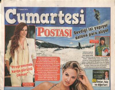 Posta Gazetesi Cumartesi Eki 1 Şubat 2014 - İpek Tuzcuoğlu Cine 5te Yeni Bir Programa Başlıyor GZ105974 - 1