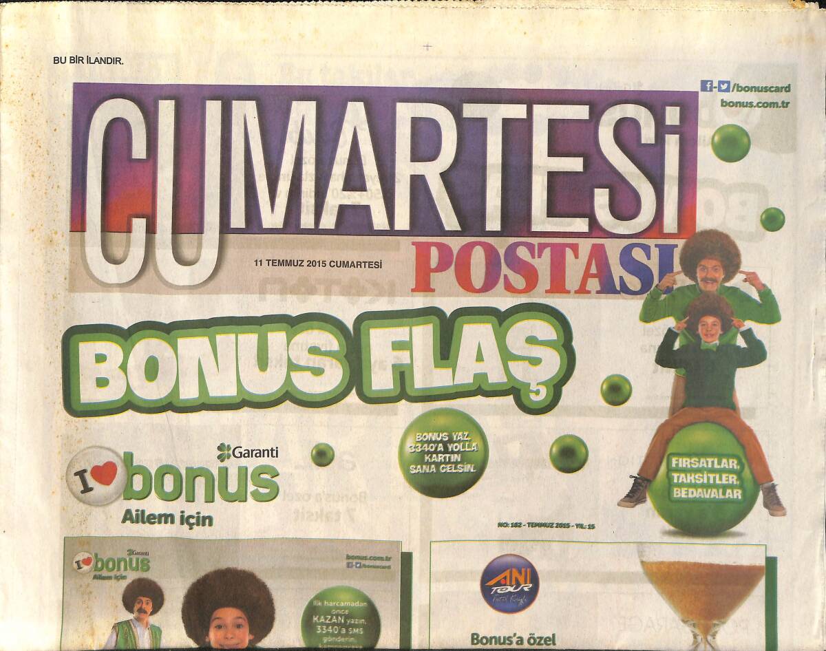 Posta Gazetesi Cumartesi Eki 11 Temmuz 2015 - Sertap Erener, Emre Kula İle Beraber - Gülben Ergen, Erhan Çelik İle Evlendi GZ154633 - 1
