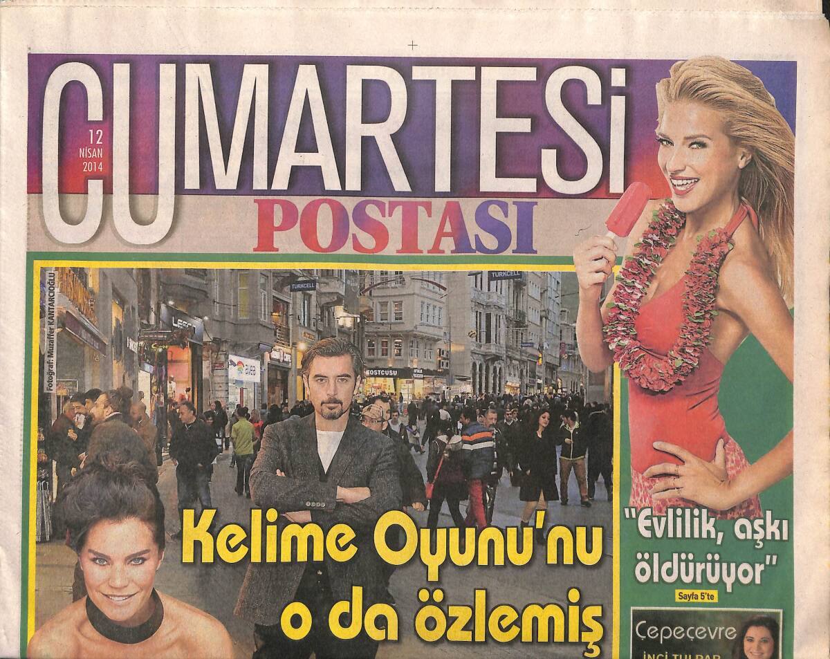 Posta Gazetesi Cumartesi Eki 12 Nisan 2014 - Türk Mühendisten İlk Yerli Spor Araba - Efes'in Enfes Kızları - Burcu Esmersoy 