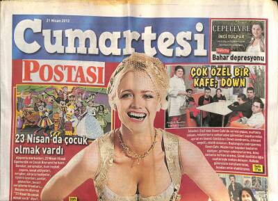 Posta Gazetesi Cumartesi Eki 21 Nisan 2012 - Barış Falay Sahne Tapuyu Sevmez GZ107607 - 1