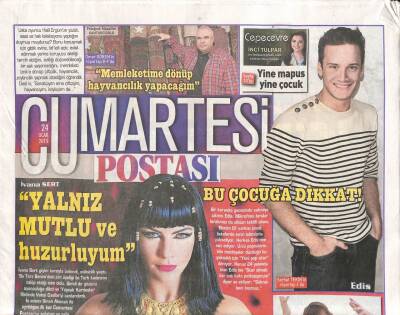 Posta Gazetesi Cumartesi Eki 24 Ocak 2015 - İvana Sert Yalnız Mutlu Ve Huzurluyum GZ105205 - 1