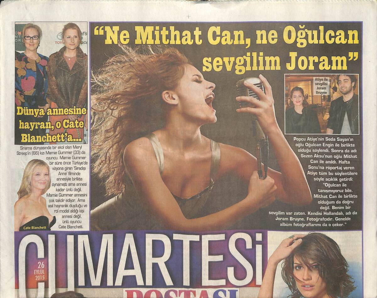 Posta Gazetesi Cumartesi Eki 26 Eylül 2015 - Bir Osmanlı Masalı Safranbolu - THY'ye Övgü GZ135939 - 1
