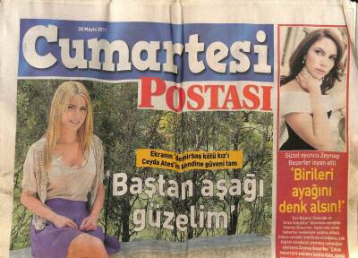 Posta Gazetesi Cumartesi Eki 28 Mayıs 2011 - Güzel Oyuncu Zeynep Beşerler İsyan Etti GZ100047 - 2