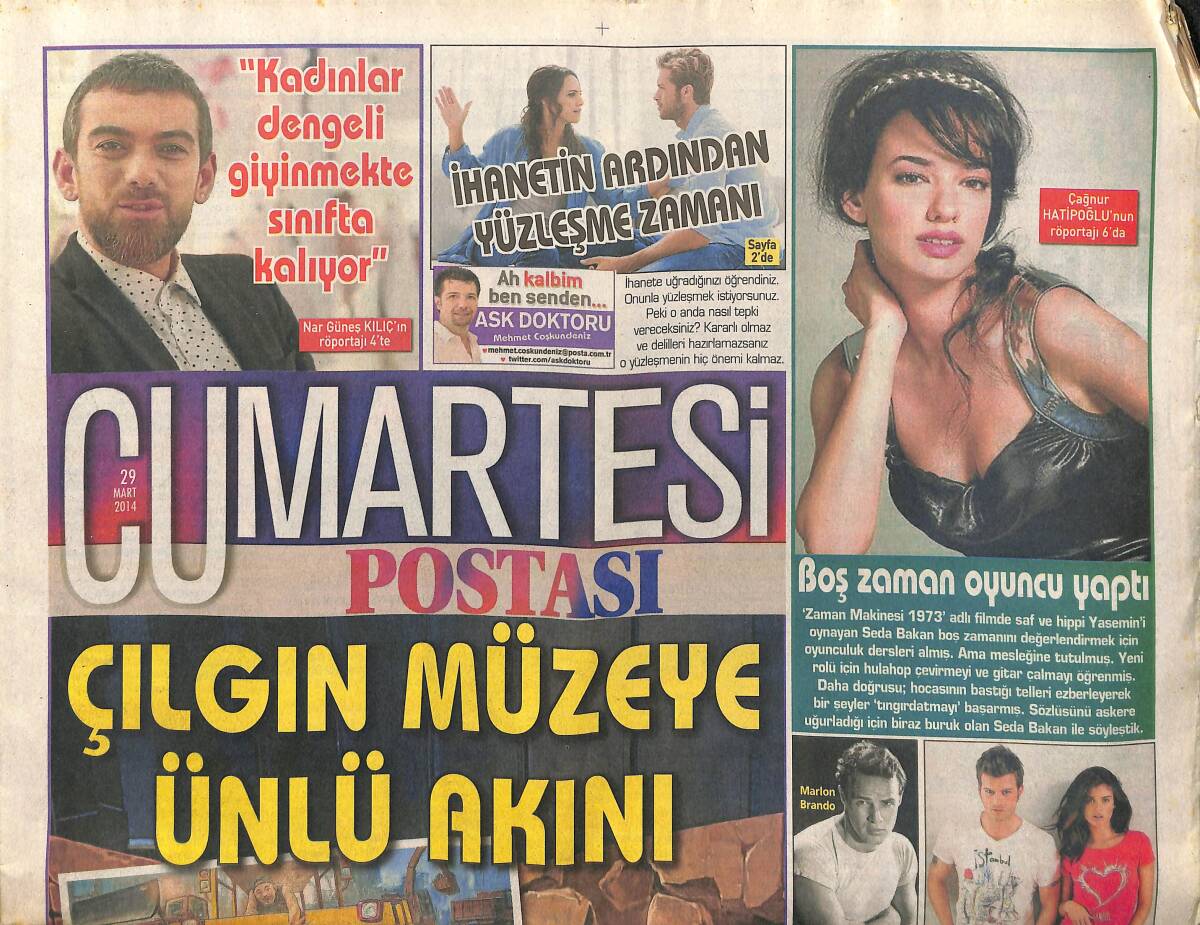 Posta Gazetesi Cumartesi Eki 29 Mart 2014 - Çağnur Hatipoğlu 