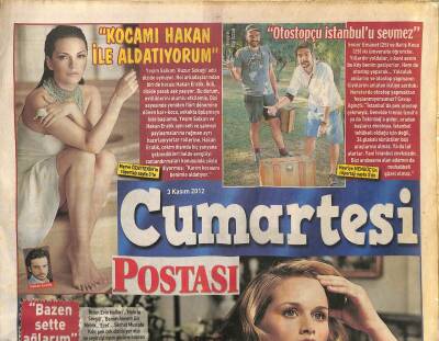 Posta Gazetesi Cumartesi Eki 3 Kasım 2012 - Yeşim Salkım Kocamı Hakan İle Aldatıyorum GZ116446 - 1
