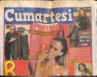 Posta Gazetesi Cumartesi Eki 7 Aralık 2013 - Haldun Dormen Günde 5 Saat Uyuyorum GZ100257 - 2