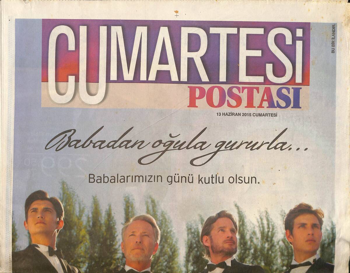 Posta Gazetesi Cumartesi Postası Eki 13 Haziran 2015 - Hande Yener'den Oğluna Destek GZ159953 - 1