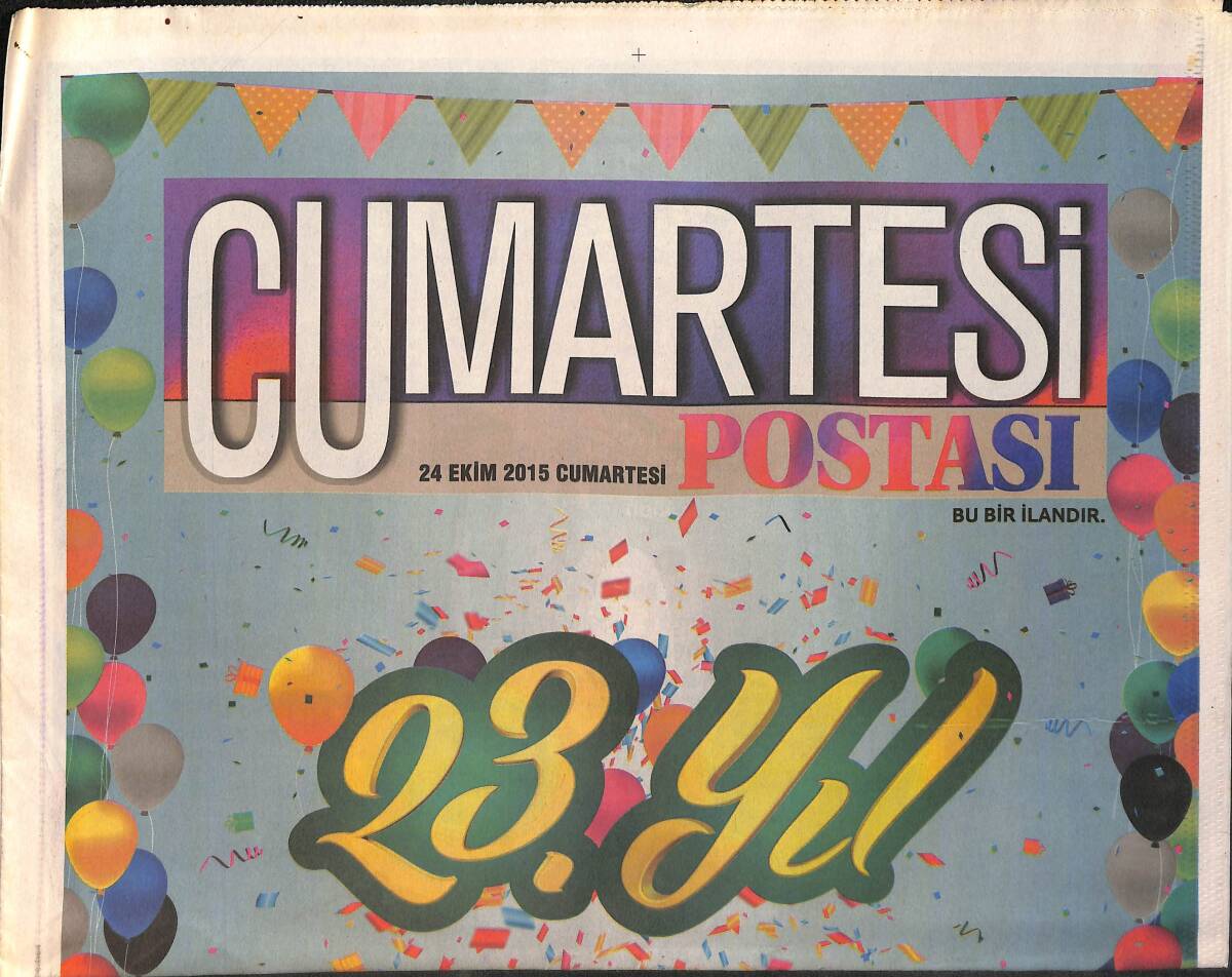 Posta Gazetesi Cumartesi Postası Eki 24 Ekim 2015 - Şöhret Geldi Okul Gitti * Hande Erçel GZ159978 - 1