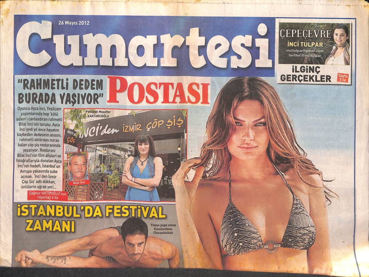 Posta Gazetesi Cumartesi Postası Eki 26 Mayıs 2012 - Arp İle Tedavi - İstanbul'da Festival Zamanı GZ134942 - 1