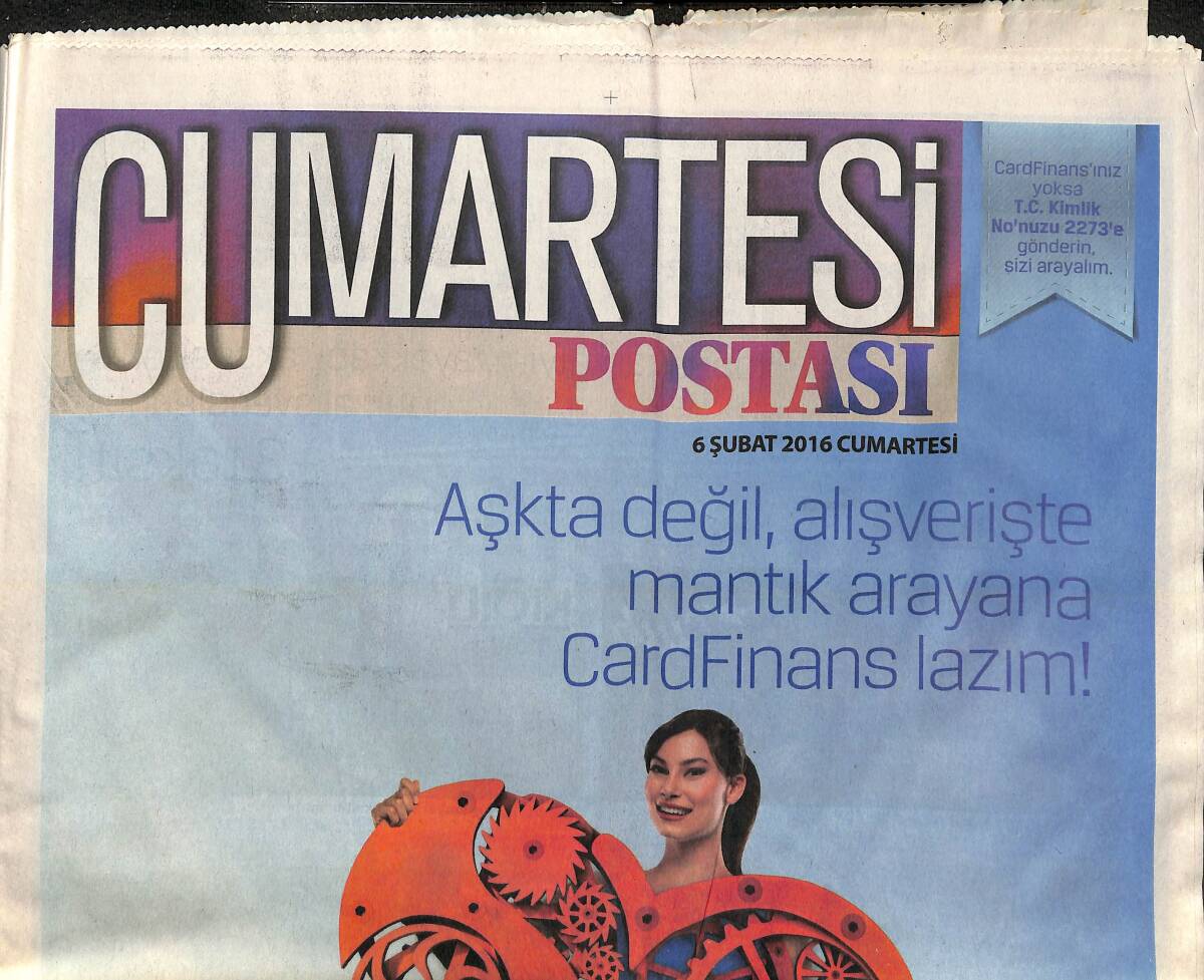 Posta Gazetesi Cumartesi Postası Eki 6 Şubat 2016 - İbrahim Çelikkol , Belçim Bilgin Ve Alican Yücesoy ' Kördüğüm ' adlı Dizide Başroldeler GZ138525 - 1