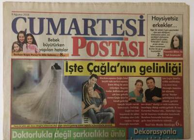 Posta Gazetesi Cumartesi Postası Eki 9 Ağustos 2008 - İşte Çağla Şikelin Gelinliği GZ25493 - 1