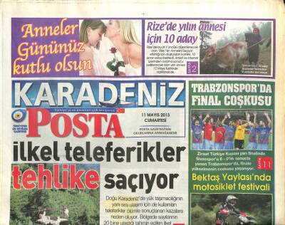 Posta Gazetesi Karadeniz Eki 11 Mayıs 2013 - Çaykur Organik Çayını Amerikada Tanıttı GZ105135 - 1