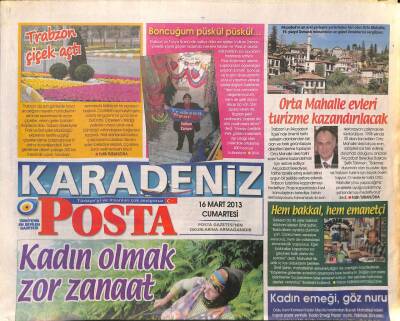 Posta Gazetesi Karadeniz Eki 16 Mart 2013 - Onur Recep Kıvrak Türkiyede Başka Kulüpte Oynamam GZ100231 - 2