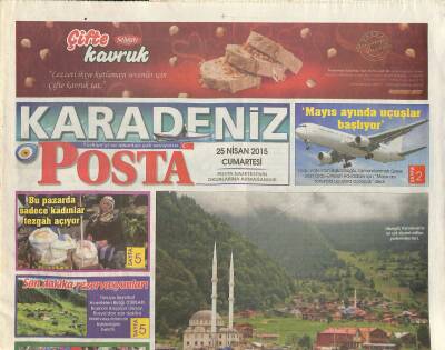 Posta Gazetesi Karadeniz Eki 25 Nisan 2015 - Doğu Karadenize 14 Tünel Daha GZ120868 - 1
