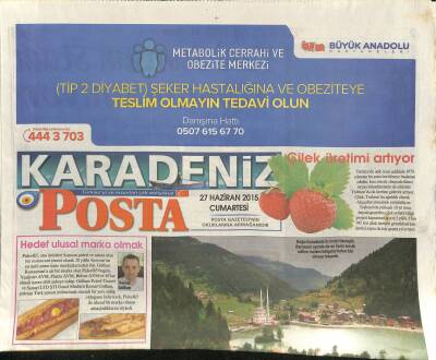 Posta Gazetesi Karadeniz Eki 27 Haziran 2015 - Ramazanın Gözdesi Uzungöl GZ117194 - 1