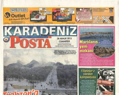 Posta Gazetesi Karadeniz Eki 28 Aralık 2013 - Uzungölün İmar Planı Hazır GZ105693 - 1