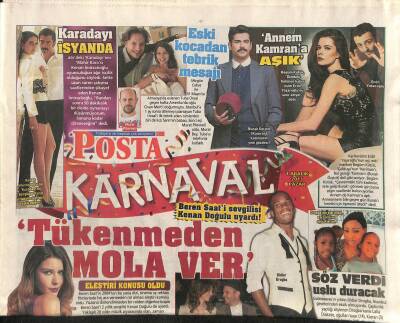 Posta Gazetesi Karnaval Eki 1 Aralık 2013 - Beren Saati Sevgilisi Kenan Doğulu Uyardı ! GZ116547 - 1