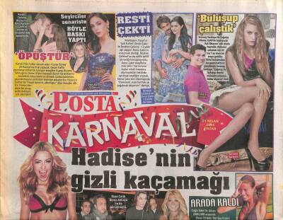 Posta Gazetesi Karnaval Eki 21 Nisan 2013 - İbrahim Çelikkol Ve Deniz Çakır 1.5 Yıldır Beraber GZ106010 - 1