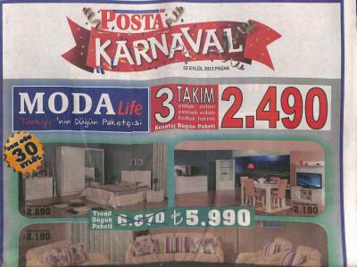 Posta Gazetesi Karnaval Eki 22 Eylül 2013 - Sevgili Gitti Zam İstedi, Adadan Saraya GZ107094 - 1