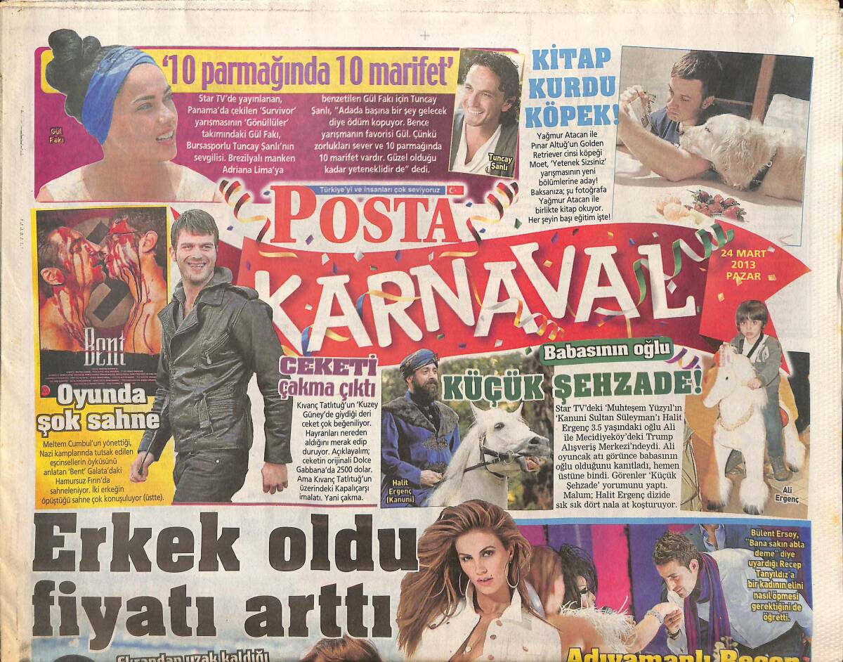 Posta Gazetesi Karnaval Eki 24 Mart 2013 - Drogba da Albayrak'a Baba Demeye Başlamış - Erol Büyükburç 