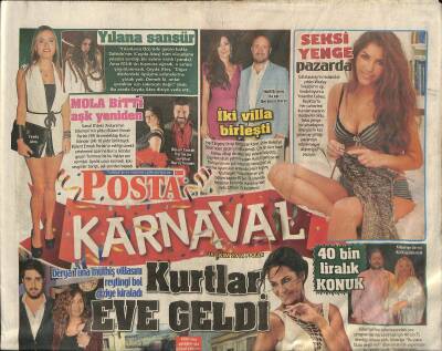 Posta Gazetesi Karnaval Eki 26 Ekim 2014 - Derya Tuna Müthiş Villasını Reytingi Bol Diziye Kiraladı GZ117139 - 1