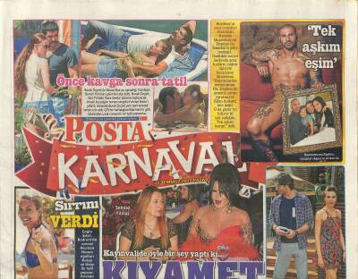 Posta Gazetesi Karnaval Eki 26 Temmuz 2015 - Bülent Ersoyun Genç Sevgilisi Berk Yılmaz GZ117202 - 1