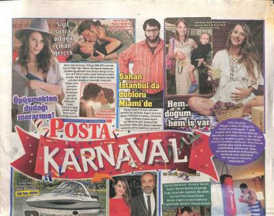 Posta Gazetesi Karnaval Eki 29 Eylül 2013 - Beren Saatin Öpüşmekten Dudağı Morarmış GZ104861 - 1