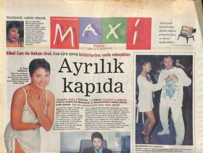 Posta Gazetesi Maxi Eki 21 Temmuz 1997 - Sibel Can İle Hakan Ural , Kısa Süre Sonra Birbirlerine Veda Edecekler GZ113067 - 1
