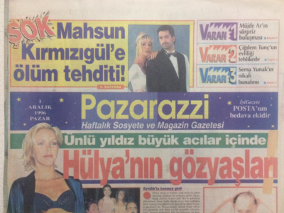Posta Gazetesi Paparazzi Eki 1 Aralık 1996 - Emel Sayın Sezeni Uyuttu GZ24191 - 1
