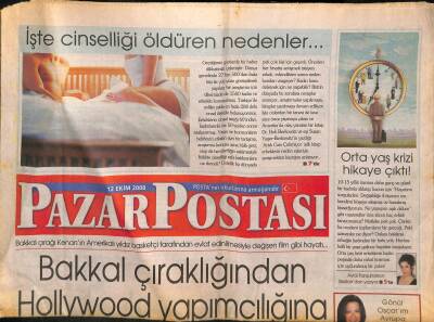 Posta Gazetesi Pazar Eki 12 Ekim 2008 - Mehmet Ali Erbil , Ender Saraça Hayatının Sırlarını Anlattı GZ116515 - 1