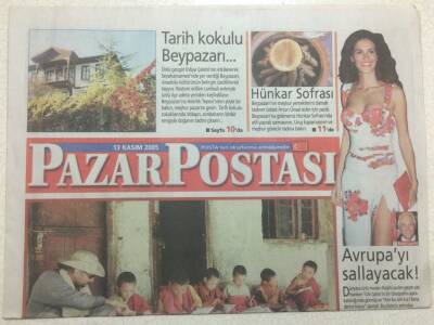 Posta Gazetesi Pazar Eki 13 Kasım 2005 - Tülin Şahin Avrupayı Sallayacak GZ47212 - 1