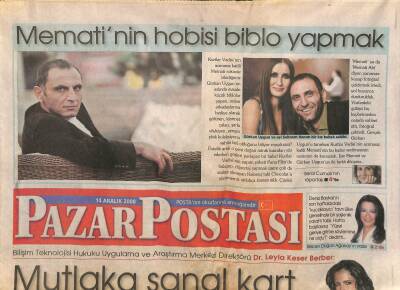 Posta Gazetesi Pazar Eki 14 Aralık 2008 - Mematinin Hobisi Biblo Yapmak GZ116889 - 1