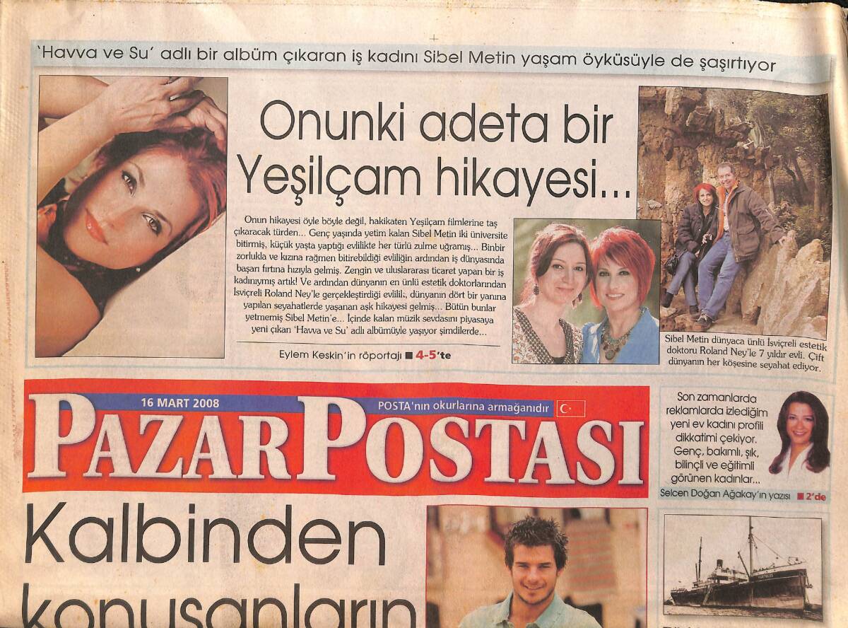 Posta Gazetesi Pazar Eki 16 Mart 2008 - Nehir Erdoğan 