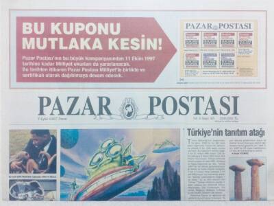 Posta Gazetesi Pazar Eki 7 Eylül 1997 - Türkiyenin Tanıtım Atağı GZ42391 - 1