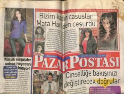 Posta Gazetesi Pazar Eki 8 Mayıs 2011 - 12 Yıldır Eşi Harun Tanla İlk Günkü Gibi Aşk Tablosu Çizen Ebru Şallı GZ100517 - 1