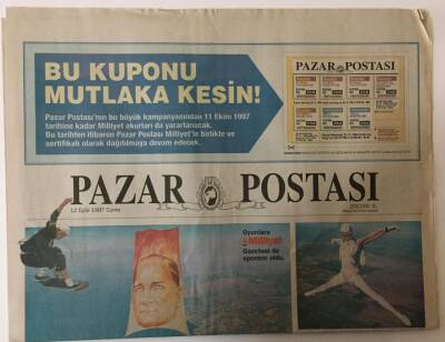 Posta Gazetesi Pazar Postası Eki 12 Eylül 1997 - 1.Dünya Hava Oyunları Yarın Resmen Başlıyor GZ26108 - 1