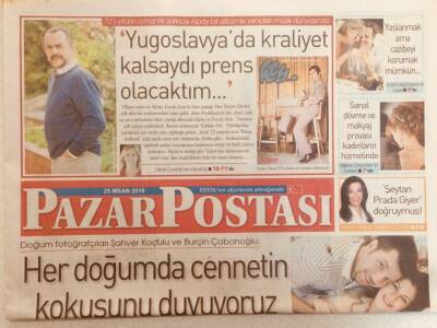 Posta Gazetesi Pazar Postası Eki 25 Nisan 2010 - Her Doğumda Cennetin Kokusunu Duyuyoruz GZ40067 - 1