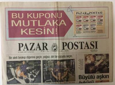 Posta Gazetesi Pazar Postası Eki 27 Eylül 1997 - Kas Elmaysa, Yağ Armuttur GZ26107 - 1