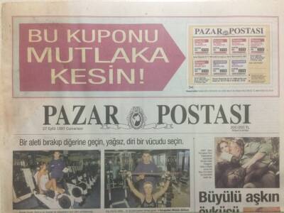 Posta Gazetesi Pazar Postası Eki 27 Eylül 1997 - Modern Mürebbiyeler GZ38639 - 1