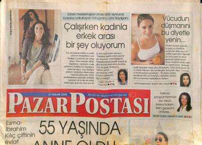 Posta Gazetesi Pazar Postası Eki 27 Nisan 2008 - Yılmaz Morgül 13 Yıllık Sırrını Açıkladı Aşık Olduğum O Kadın Nükhet Duru GZ125921 - 1