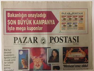 Posta Gazetesi Pazar Postası Eki 29 Eylül 1997 - Kozmik Parmak İzleri GZ26110 - 1