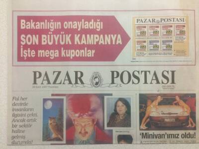 Posta Gazetesi Pazar Postası Eki 29 Eylül 1997 - Kozmik Parmak İzleri GZ38641 - 1