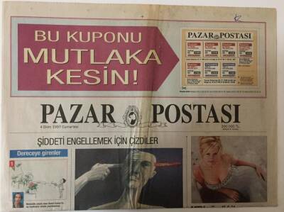 Posta Gazetesi Pazar Postası Eki 4 Ekim 1997 - Silahın Şakası Yok GZ26103 - 1